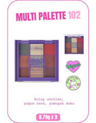 Callista Beauty Multi Palette No:102 Toz Işıltılı Far Paleti Bej