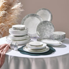 Neva N3563 Tena Elegans 56 Parça 12 Kişilik Bone China Yuvarlak Yemek Takımı