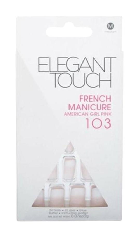 Elegant Touch M 103 Parlak 24'lü Kare Şeffaf Takma Tırnak