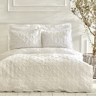 Karaca Home White Collection Castello %100 Pamuk Tek Kişilik Puntolu Nevresim Takımı Beyaz
