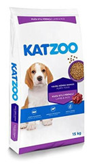 Katzoo Kuzu Etli-Pirinçli Yavru Kuru Köpek Maması 15 kg