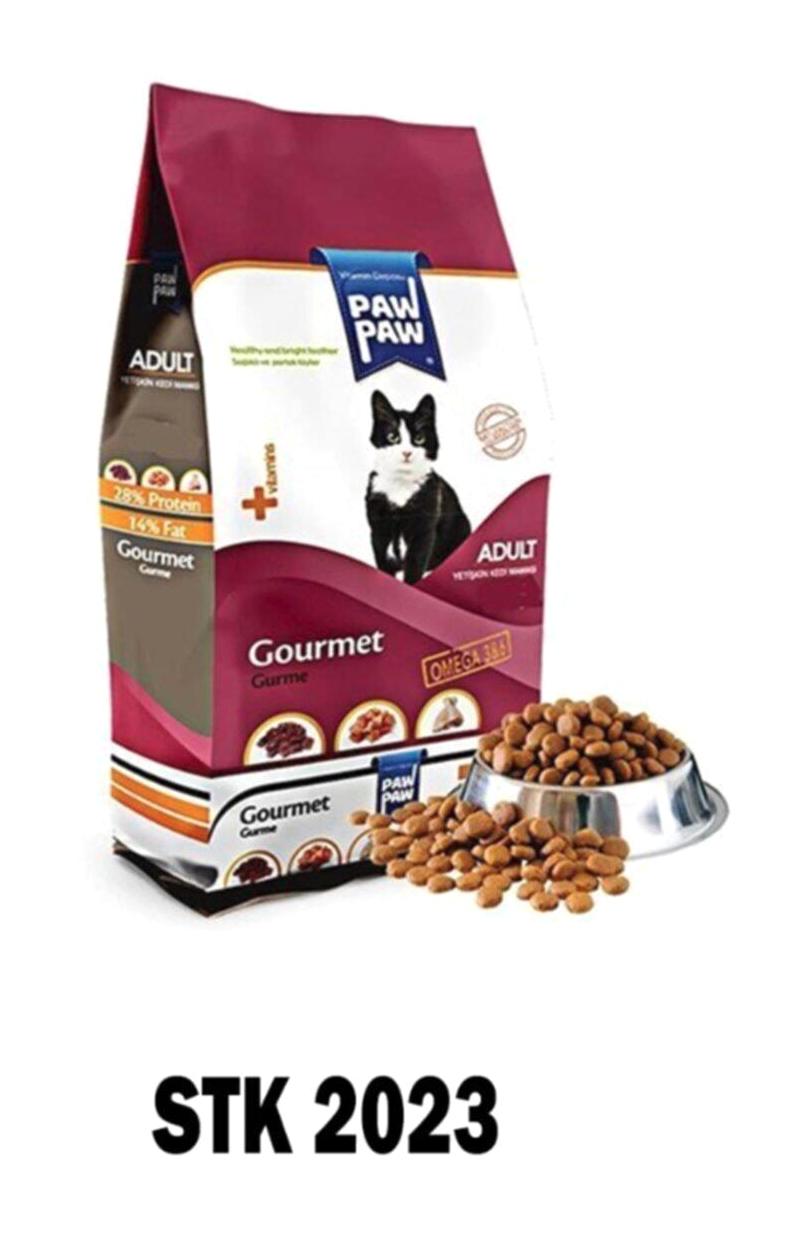 Paw Paw Gourmet Tavuklu Yetişkin Kuru Kedi Maması 15 kg