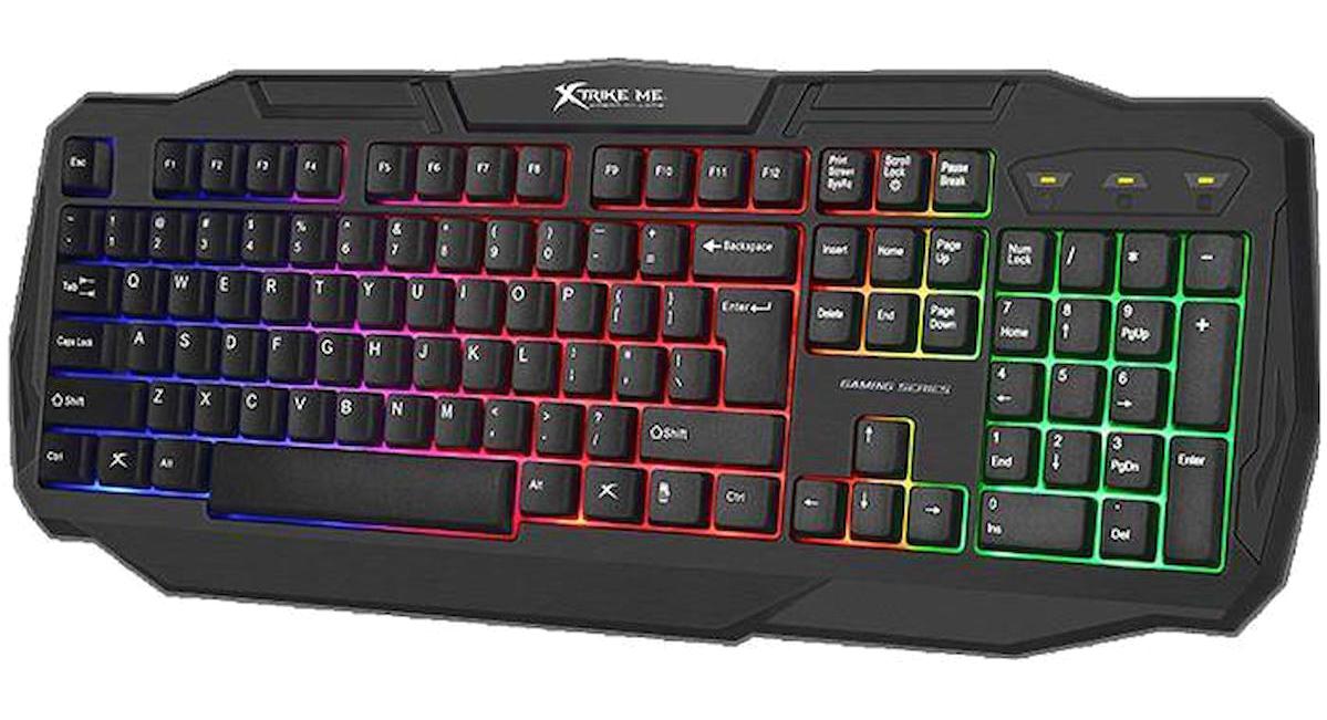 Xtrike Me KB-302 Türkçe Q RGB Mecha-Membrane Switch Kablolu Siyah Gaming Klavye