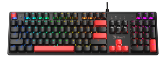 Bloody S510R RGB Red Switch Kablolu Siyah Mekanik Gaming Klavye