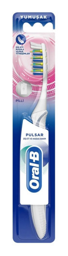 Oral-B Pulsar Titreşimli Yumuşak Diş Eti Ve Hassas Bakım Diş Fırçası Beyaz