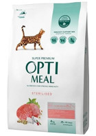 Optimeal Dana Etli Kısırlaştırılmış Yetişkin Kuru Kedi Maması 4 kg