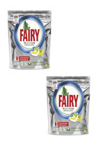 Fairy Platinum Hepsi Bir Arada Limon Kokulu Tablet Bulaşık Makinesi Deterjanı 2x60 Adet