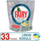 Fairy Platinum Limon Kokulu Tablet Bulaşık Makinesi Deterjanı 33 Adet