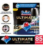 Finish Ultimate Hepsi 1 Arada Tablet Bulaşık Makinesi Deterjanı 85 Adet