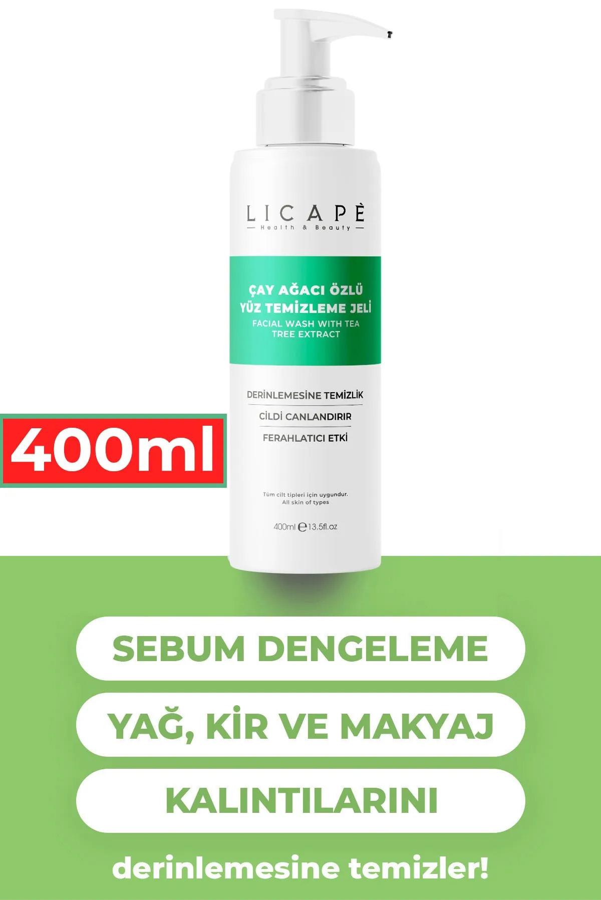 Licape Çay Ağacı Özlü Yüz Temizleme Jeli 400 ml