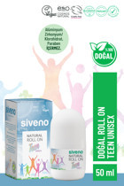 Siveno Teen Bitkisel Lekesiz Vegan Pudralı Ter Önleyici Organik Antiperspirant Roll-On Unisex Deodorant 50 ml