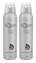 Equal Classic Sprey Erkek Deodorant 2x150 ml