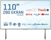 Onvo OV110500 110 inç 4K Ultra HD 279 Ekran Çerçevesiz Flat Uydu Alıcılı Smart Led Webos Televizyon