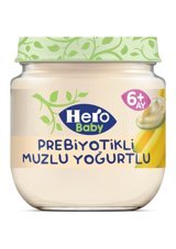 Hero Baby Muzlu Yoğurtlu Laktozsuz Meyveli Probiyotikli Kavanoz Maması 120 gr