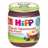 HiPP Yaban Mersinli Elmalı Laktozsuz Tahılsız Organik Meyveli Kavanoz Maması 125 gr