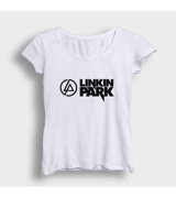 Presmono Kadın Logo V2 Linkin Park T-Shirt Mavi Xl