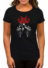 Zepplin Giyim Dark Funeral Grup Siyah Kadın T-Shirt Xl
