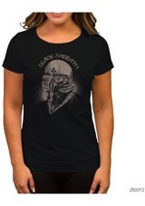 Zepplin Giyim Black Sabbath Classic Siyah Kadın T-Shirt S