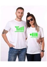 T-Shirthane Signal Power Aşkın Gücü Sevgili Kombinleri T-Shirt Standart Erkek Beden M Kadın Beden Xs
