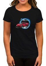 Zepplin Giyim Asphalt 9 Legends 3D Car Siyah Kadın T-Shirt M