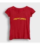 Presmono Kadın Propaganda Cccp Sovyetler Birliği T-Shirt Siyah Xl