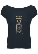 Tisho Qiqi Talisman Kadın Geniş Yaka T-Shirt 4Xl