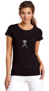 Qivi Vendetta Baskılı Siyah Kadın T-Shirt Siyah Xs