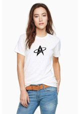 Qivi Trek Logo Baskılı Beyaz Kadın T-Shirt Beyaz M