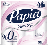 Papia Pure&Soft 4 Katlı Renkli 32'li Rulo Tuvalet Kağıdı