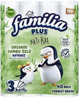 Familia Plus Natural 3 Katlı 40'lı Rulo Tuvalet Kağıdı