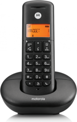Motorola E201 50 Kayıt 1 Ahize Telsiz Telefon Siyah