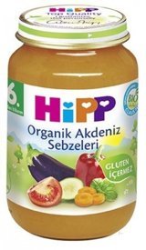 HiPP Akdeniz Sebzeleri Laktozsuz Tahıllı Organik Kavanoz Maması 190 gr