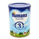 Humana Laktozsuz Tahılsız 3 Numara Devam Sütü 800 gr