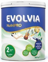 Evolvia NutriPRO Laktozsuz Tahılsız Glutensiz Probiyotikli 2 Numara Devam Sütü 800 gr
