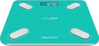 Polosmart PSC01 Yağ Ölçen Vücut Analizi Yapan Bluetoothlu Kas Ölçen Cam Dijital Akıllı Tartı Yeşil