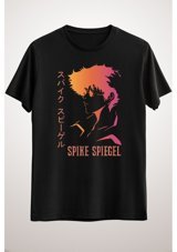 Green Mint Greenmint Unisex Siyah T-Shirt Anime Spike Spiegel Colored T-Shirt &; Accessories S