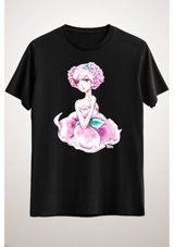 Green Mint Greenmint Unisex Siyah T-Shirt Lady Rose Shoujo Anime Art S
