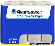 Avansas Soft Extra 2 Katlı 24'lü Rulo Tuvalet Kağıdı