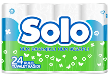 Solo 2 Katlı 24'lü Rulo Tuvalet Kağıdı