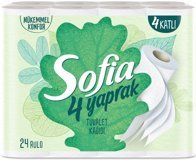 Sofia 4 Katlı 24'lü Rulo Tuvalet Kağıdı