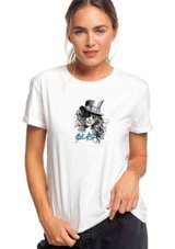 Qivi Guns N Roses Slash Watercolor Baskılı Beyaz Kadın T-Shirt Beyaz S