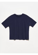 Dilvin Basic T-Shirt 101A03683 Lacivert 40