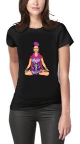 Art T-Shirt Frida Yoga Kadın T-Shirt (545065702) L