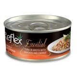 Reflex Plus Essential Havuçlu Tavuklu ve Ton Balıklı Yetişkin Yaş Kedi Maması 70 gr