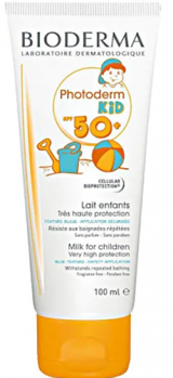 Bioderma Photoderm Kid Lait 50 Faktör Hassas Ciltler İçin Yağlı Parfümsüz Parabensiz Bebek Çocuk Vücut ve Yüz Güneş Kremi 100 ml