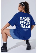 Uyguntarz Unisex Love Never Fails Baskılı T-Shirt S M