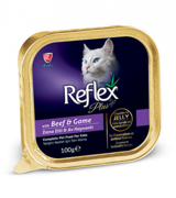 Reflex Plus Av Hayvanlı Dana Etli Jöleli Yetişkin Yaş Kedi Maması 100 gr