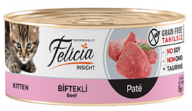 Felicia Tahılsız Biftekli Ezme Yetişkin Yaş Kedi Maması 85 gr