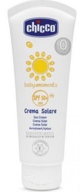 Chicco Crema Solare 50+ Faktör Hassas Ciltler İçin Yağlı Bebek Vücut ve Yüz Güneş Kremi 75 ml