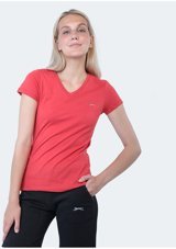 Slazenger Rebell I Kadın Kısa Kol T-Shirt Kırmızı St12Tk310 600 Kırmızı M M